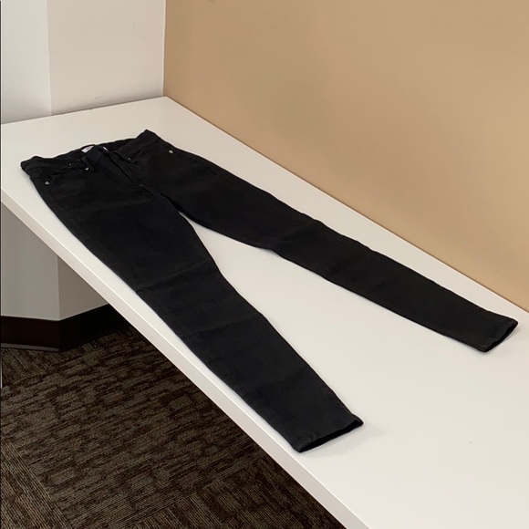 SOLD: Good American Wax Coated Black Jeans - Picture 3 of 6